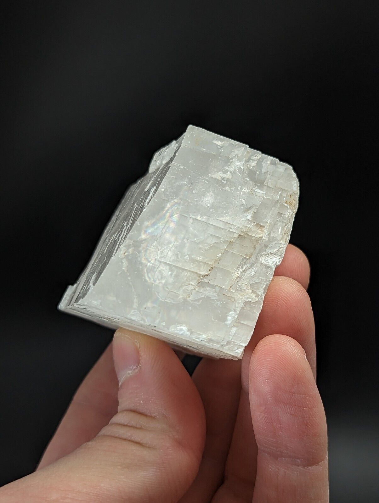 Calcite with Rainbow Inclusions New Mexico USA (Old Stock 1970s) - Collectibles:Rocks Fossils & Minerals:Crystals