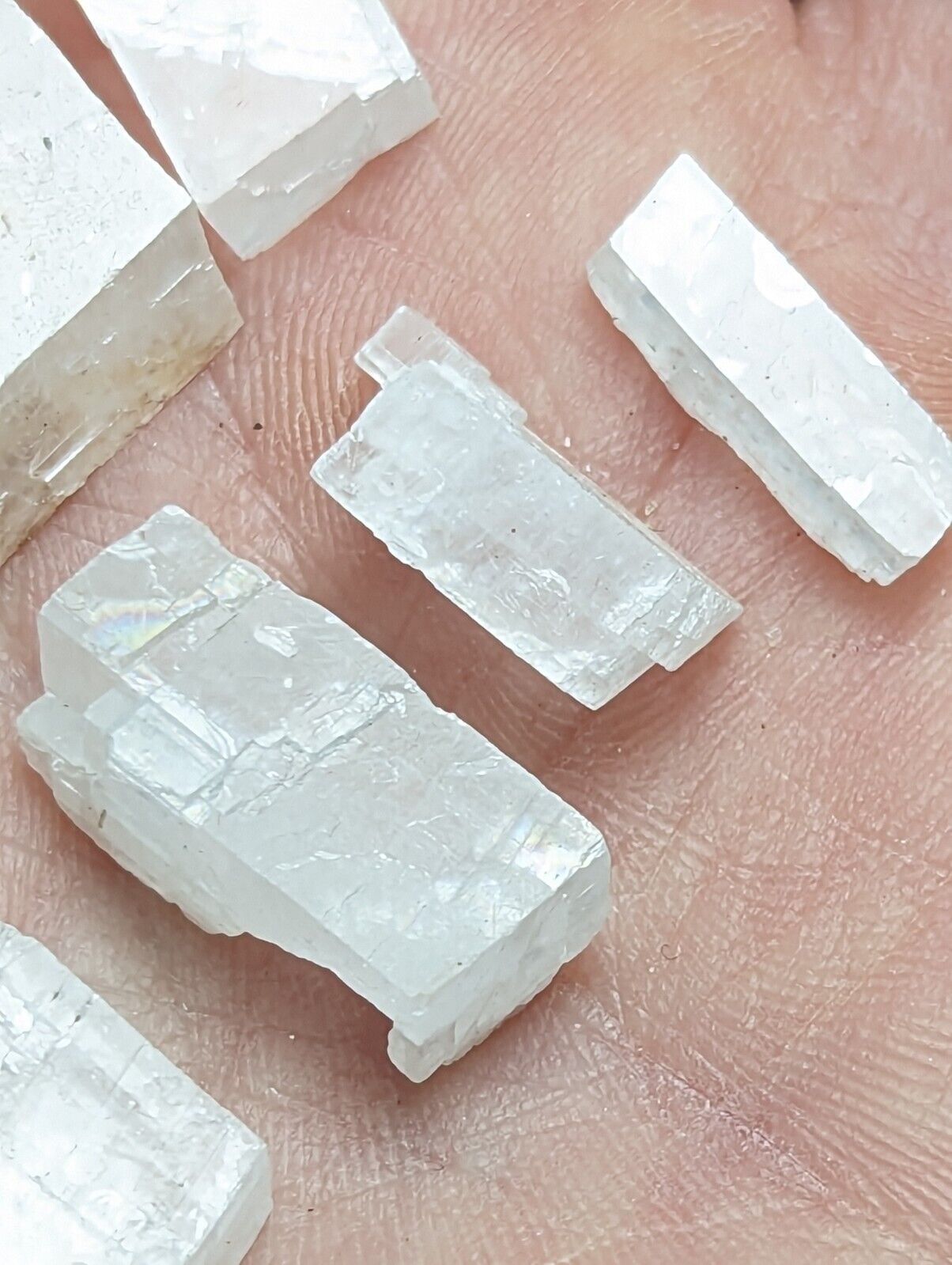 Calcite with Rainbow Inclusions New Mexico USA (Old Stock 1970s) - Collectibles:Rocks Fossils & Minerals:Crystals