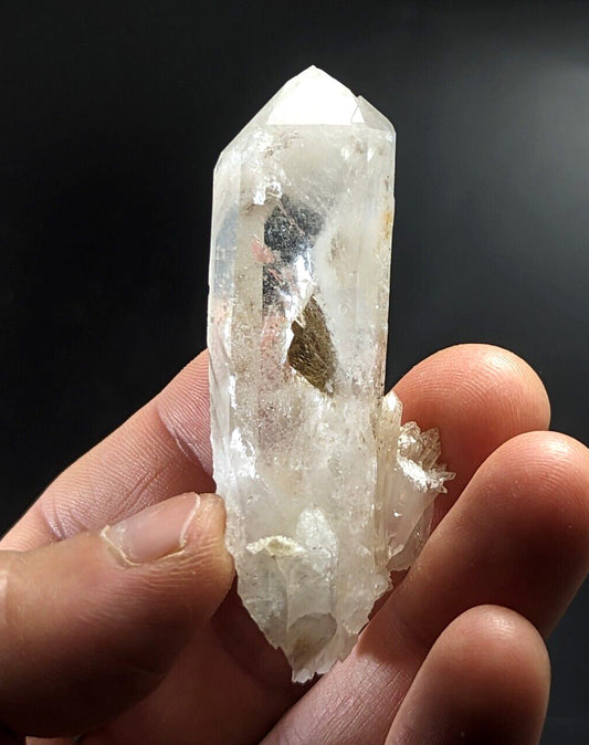Chlorite Quartz Crystal Point North of Willis Mine Paron Arkansas Rare - Collectibles:Rocks Fossils & Minerals:Crystals