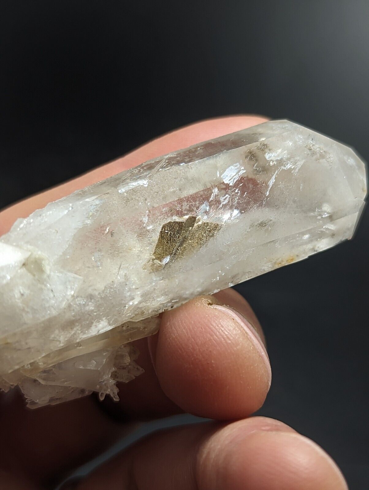 Chlorite Quartz Crystal Point North of Willis Mine Paron Arkansas Rare - Collectibles:Rocks Fossils & Minerals:Crystals