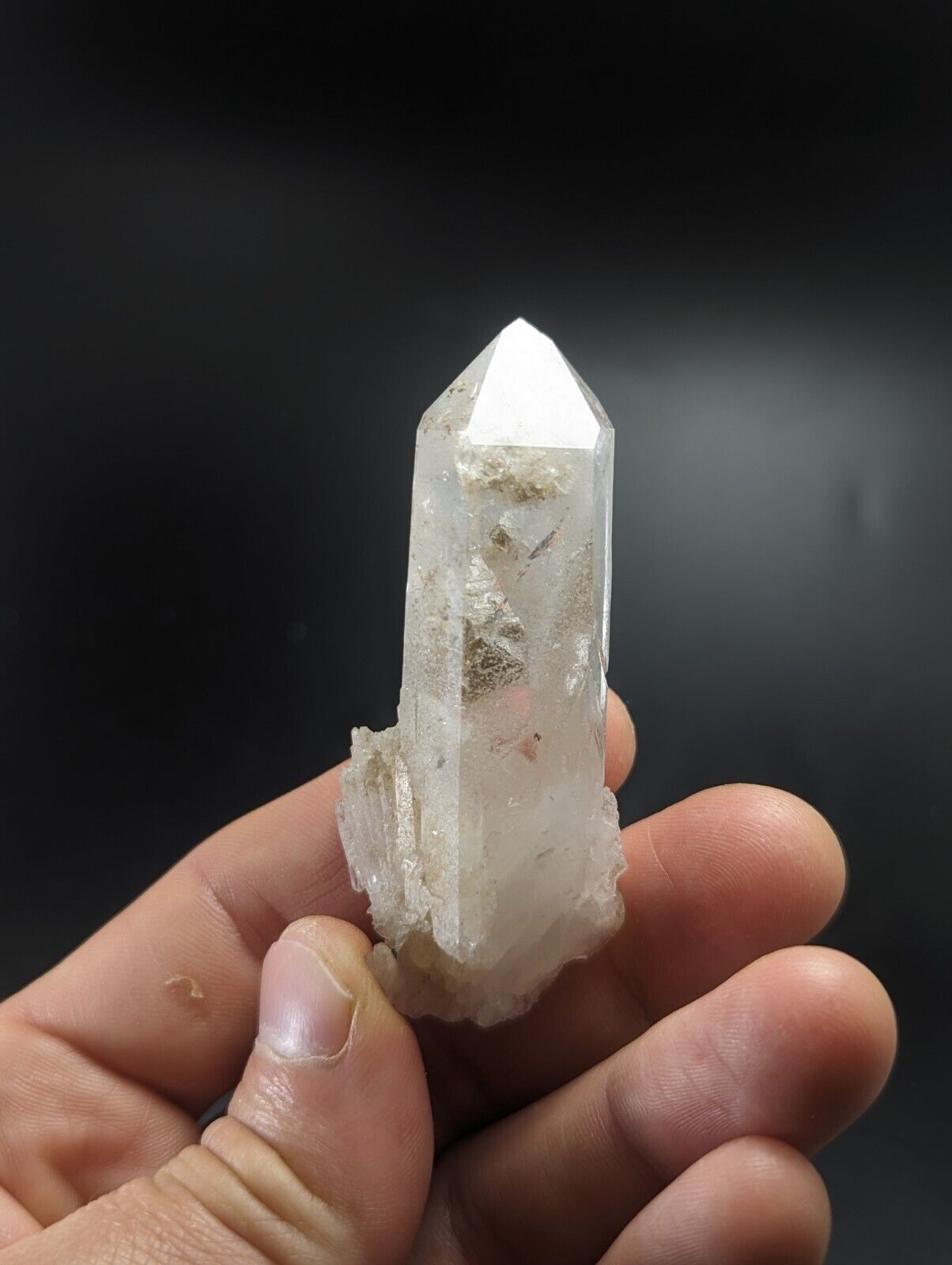 Chlorite Quartz Crystal Point North of Willis Mine Paron Arkansas Rare - Collectibles:Rocks Fossils & Minerals:Crystals