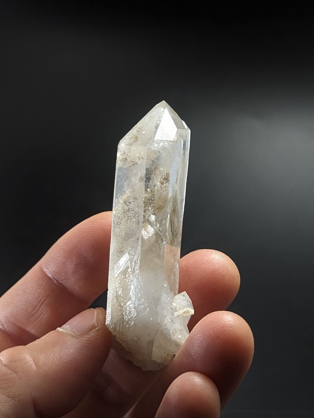 Chlorite Quartz Crystal Point North of Willis Mine Paron Arkansas Rare - Collectibles:Rocks Fossils & Minerals:Crystals