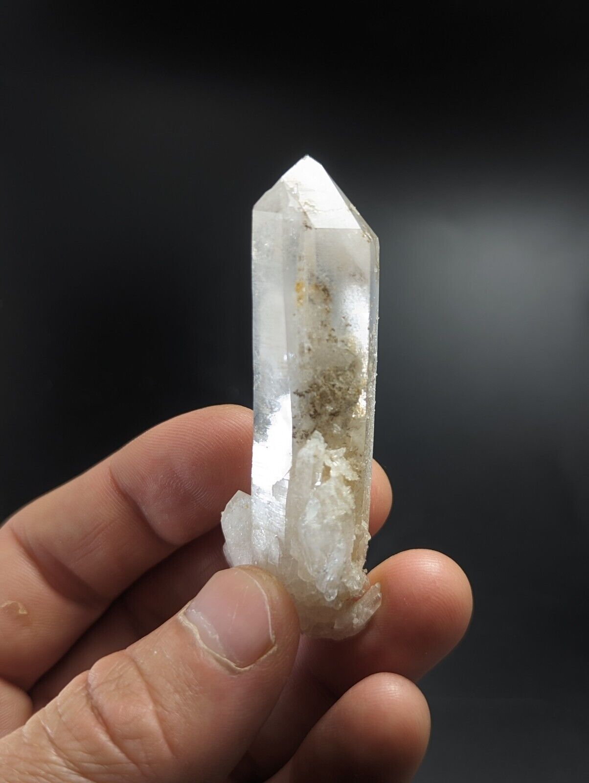 Chlorite Quartz Crystal Point North of Willis Mine Paron Arkansas Rare - Collectibles:Rocks Fossils & Minerals:Crystals