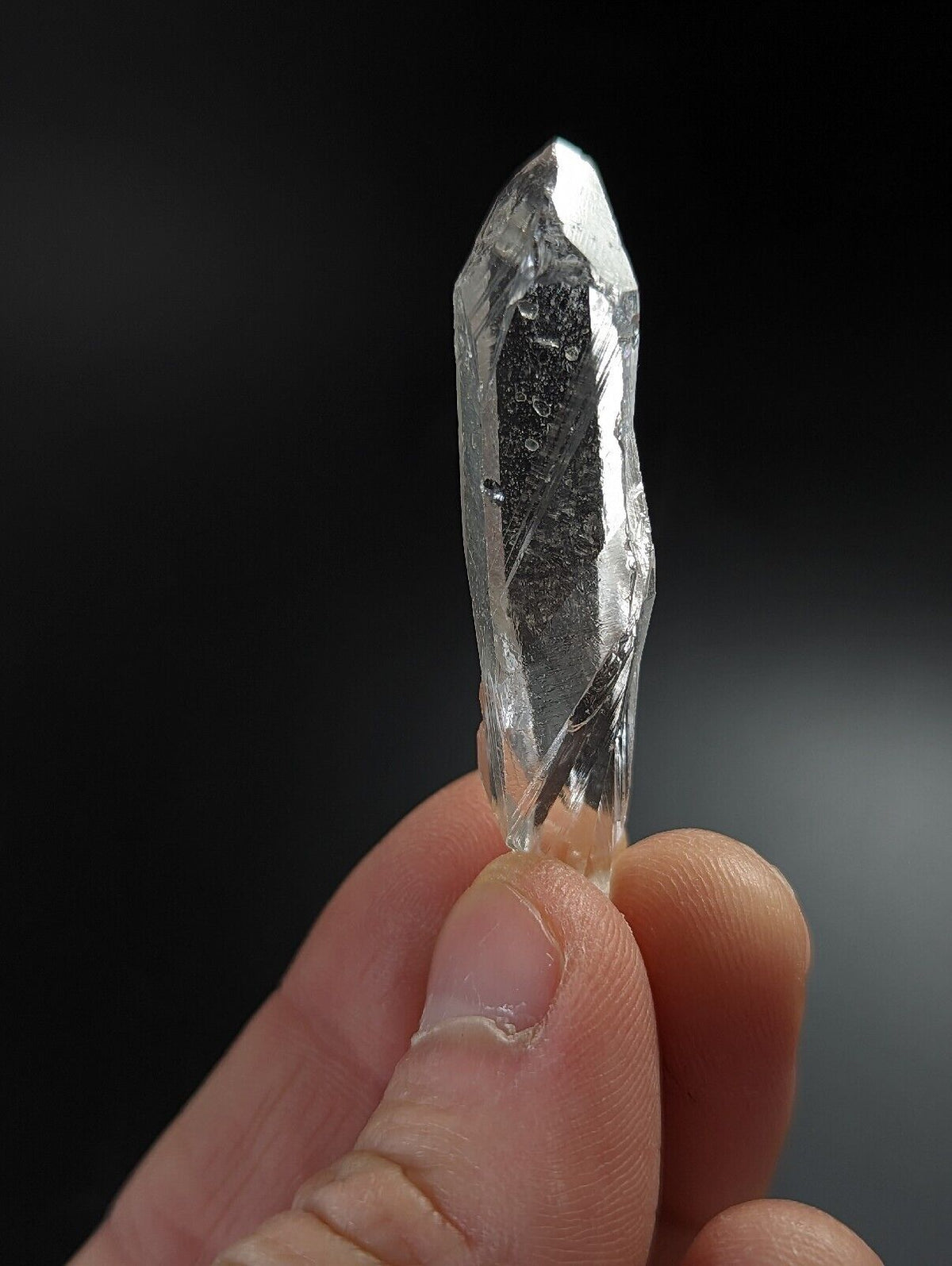 Clear Quartz Crystal Point Very Rare form- Garland County Arkansas old stock - Collectibles:Rocks Fossils &