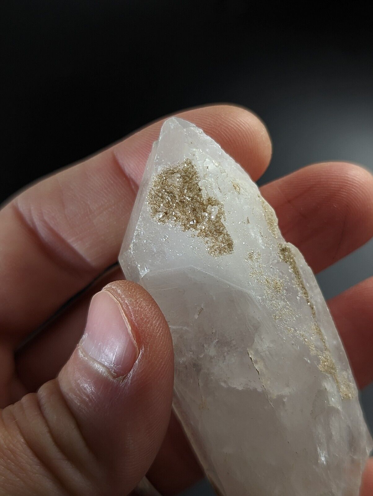 Cookeite on Quartz Crystal - Rare Old Stock - Pulaski County Arkansas ooak - Collectibles:Rocks Fossils &