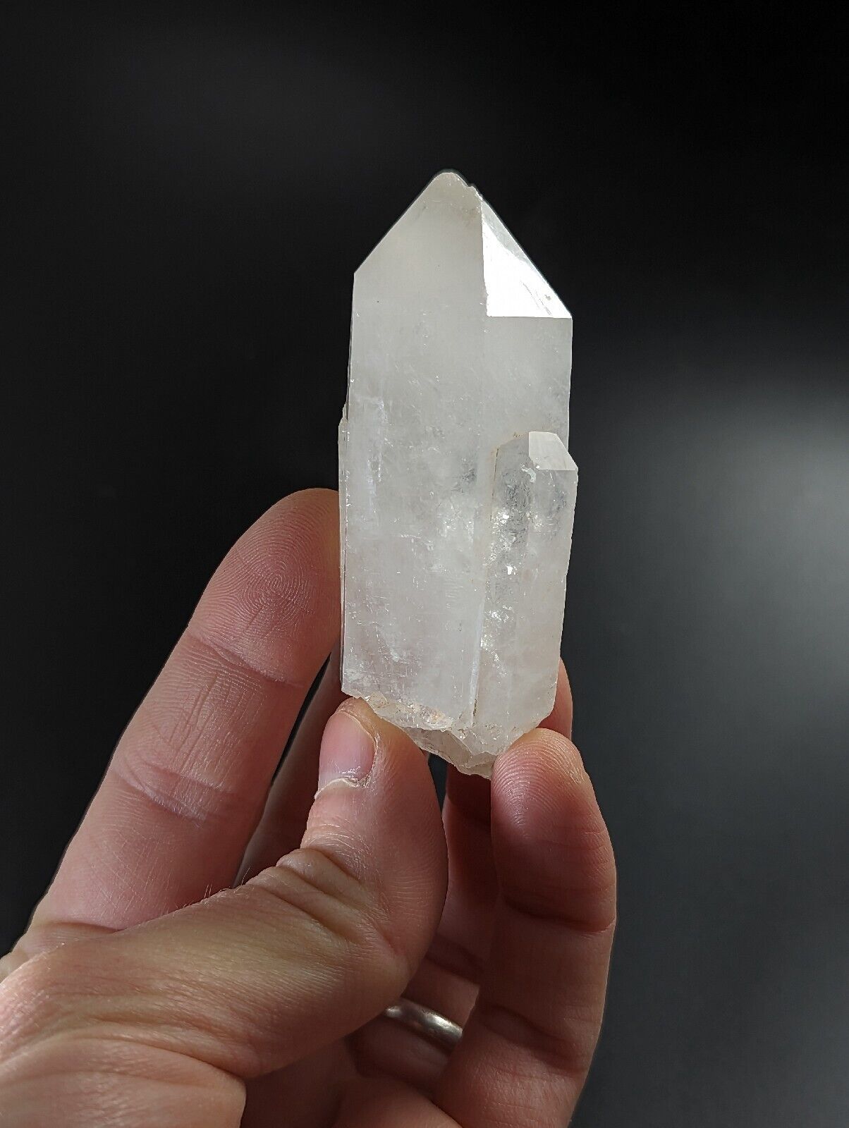 Cookeite on Quartz Crystal - Rare Old Stock - Pulaski County Arkansas ooak - Collectibles:Rocks Fossils &
