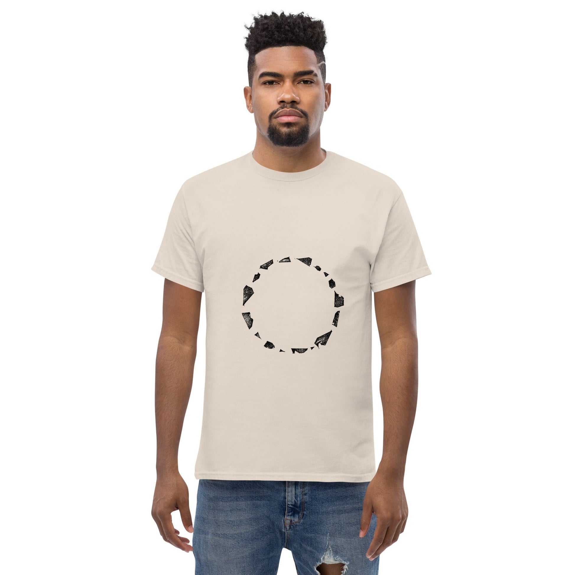 Crystal Circle Tee unisex/mens/womens - Arkansas Minerals - Natural / S