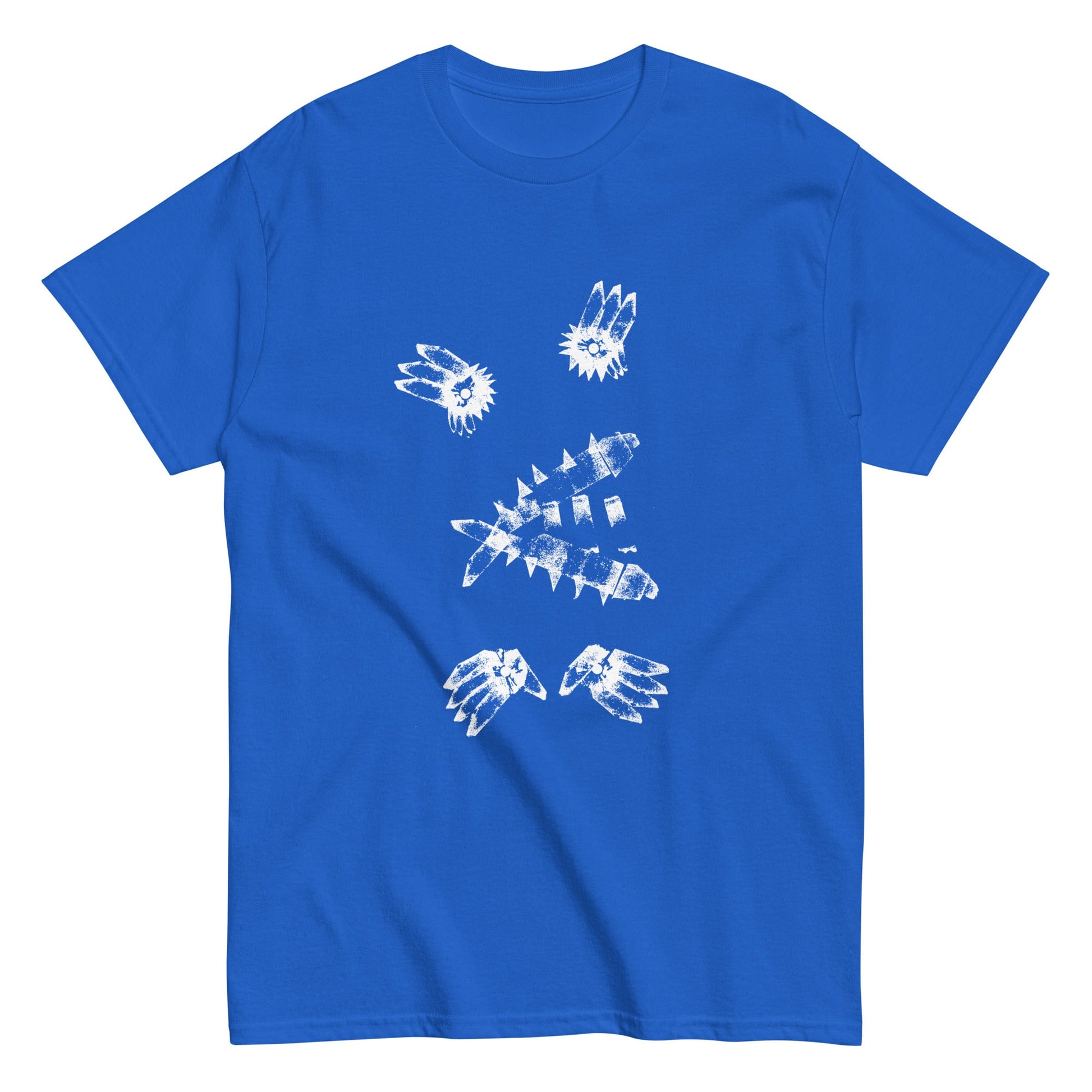 Crystal Creature #7 Tee (White Ink) unisex/mens/womens - Arkansas Minerals - Royal / S
