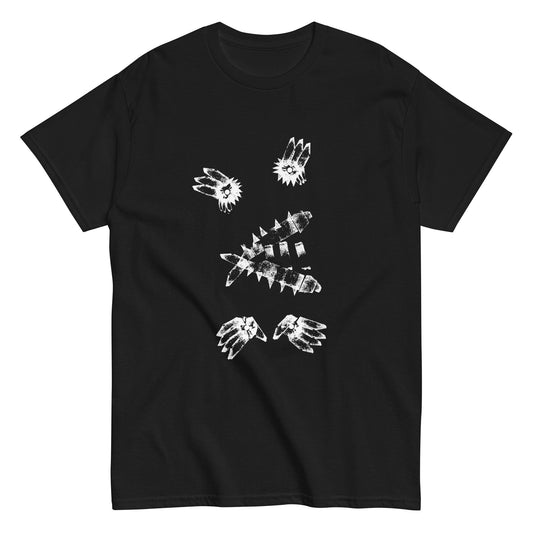 Crystal Creature #7 Tee (White Ink) unisex/mens/womens - Arkansas Minerals - Black / S