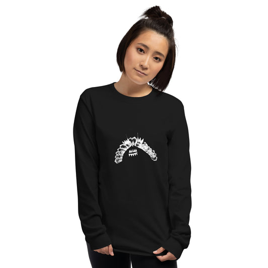 Crystal Creature #9 - Long Sleeve Shirt unisex mens/womens - Arkansas Minerals - Black / S