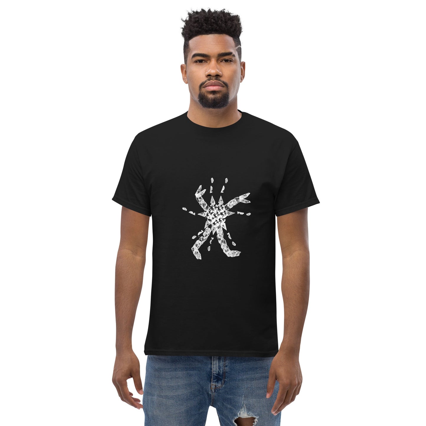 Crystal Creature Tee (White Ink) unisex/mens/womens - Arkansas Minerals - Black / S