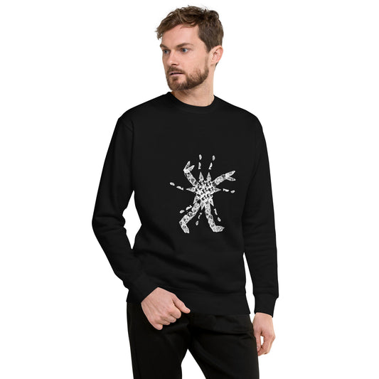 Crystal Creature - Unisex Premium Sweatshirt - Arkansas Minerals - Black / S
