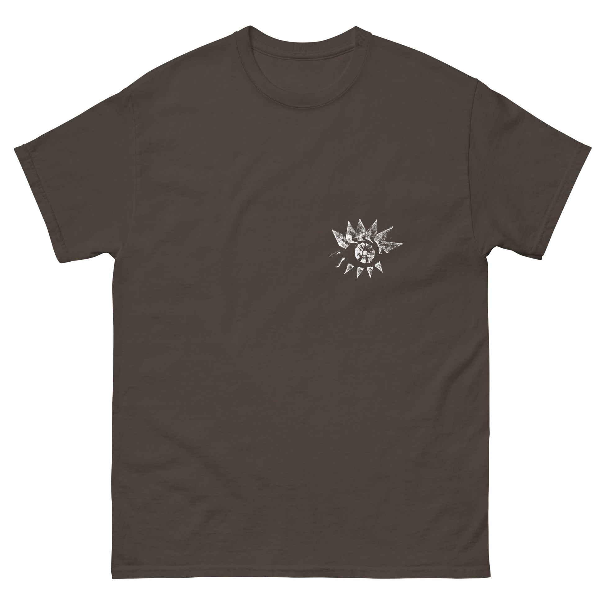 Crystal Eye Tee unisex/mens/womens (White Ink) - Arkansas Minerals - Dark Chocolate / S