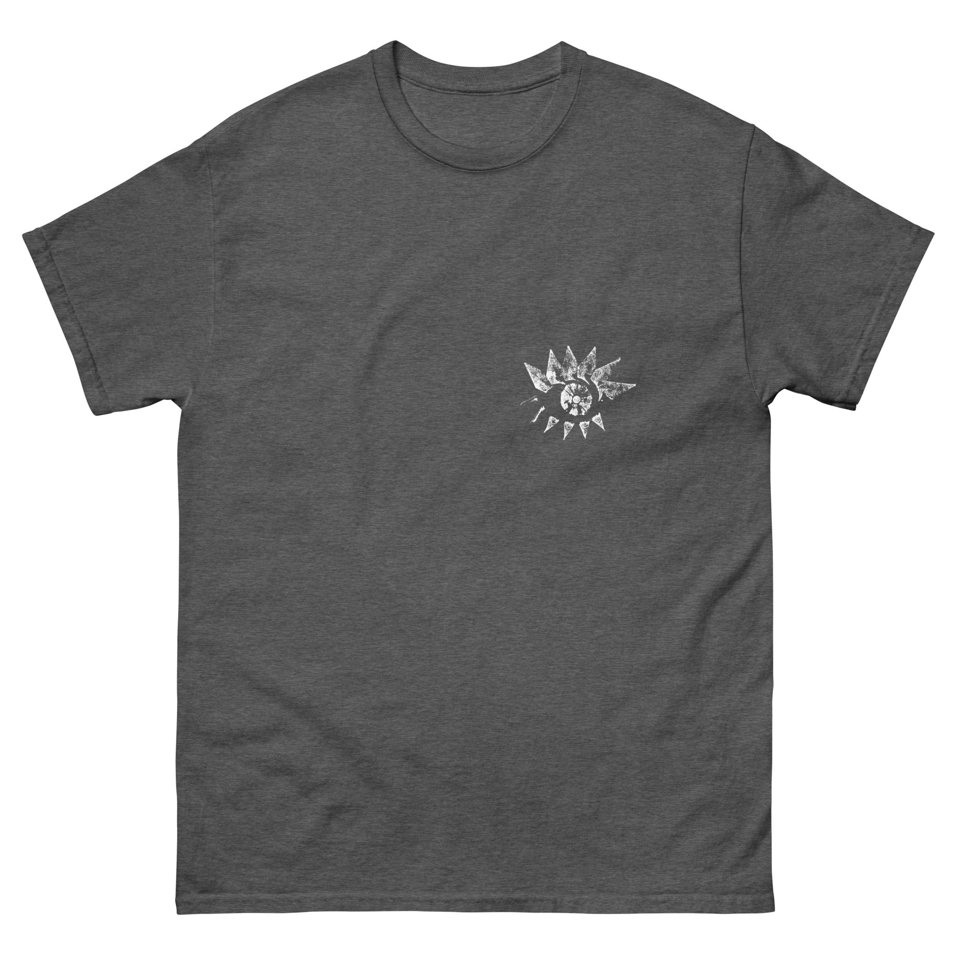 Crystal Eye Tee unisex/mens/womens (White Ink) - Arkansas Minerals - Dark Heather / S