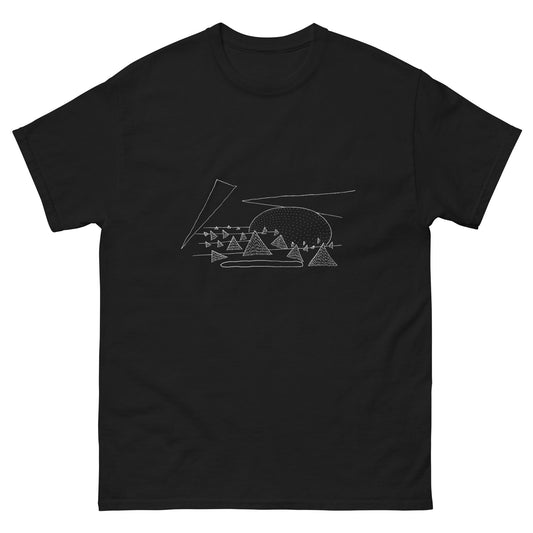 Crystal Landscape Tee unisex/mens/womens - Arkansas Minerals - Black / S
