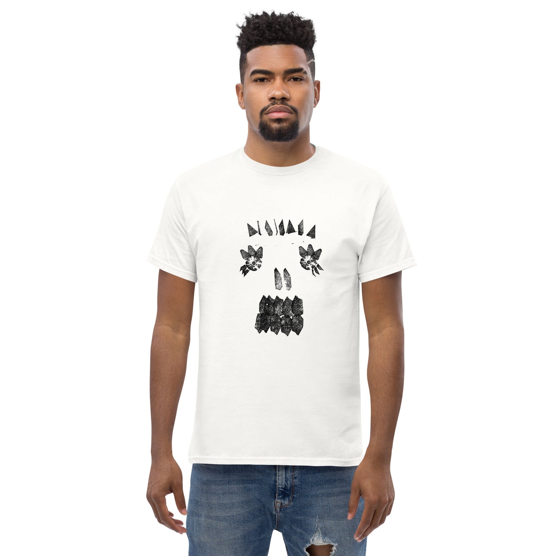 Crystal Skull Tee (Black Ink) unisex/mens/womens - Arkansas Minerals - White / S