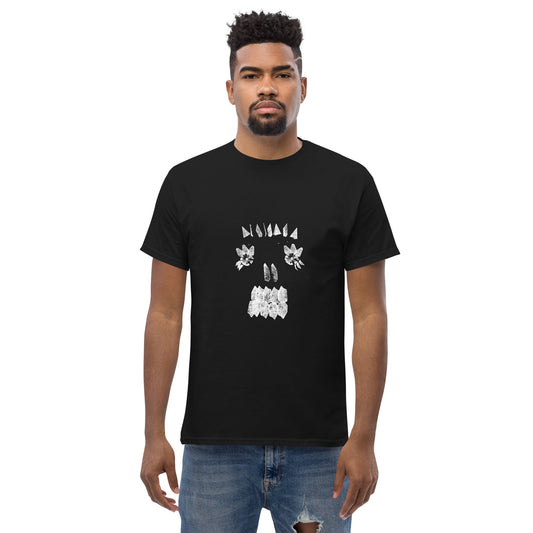 Crystal Skull Tee (White Ink) unisex/mens/womens - Arkansas Minerals - Black / S
