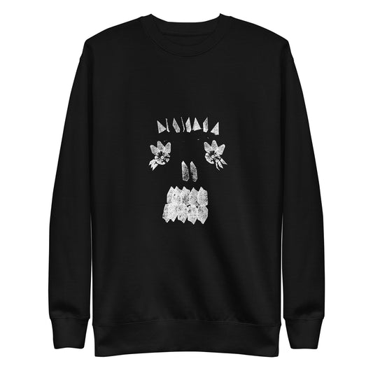 Crystal Skull - Unisex Premium Sweatshirt - Arkansas Minerals - Black / S