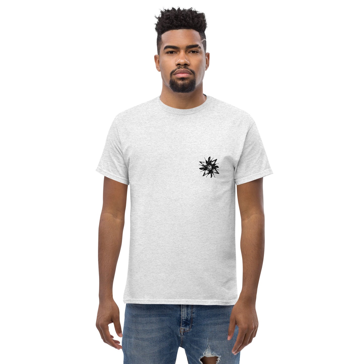 Crystal Skullflowers (Black Ink) unisex/mens/womens - Arkansas Minerals