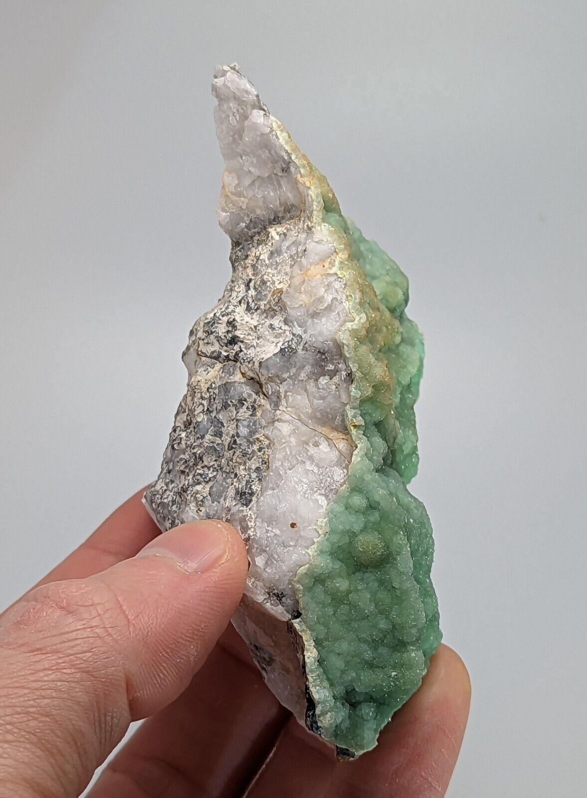 Druzy Wavellite on Quartz - Mauldin Mountain Arkansas - Collectibles:Rocks Fossils & Minerals:Crystals Mineral