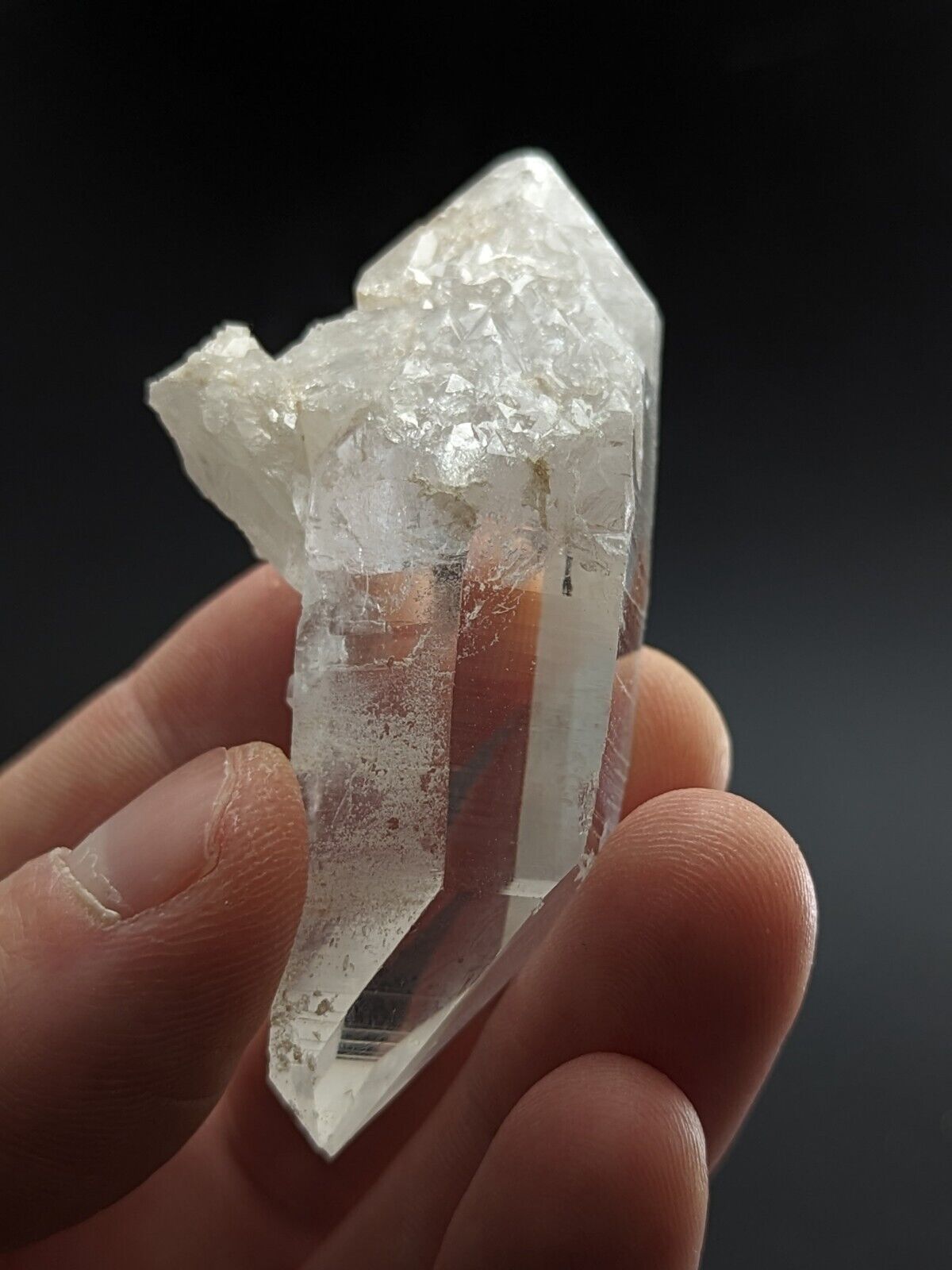 DT Quartz Crystal Point w/ quartz included!- Montgomery County Arkansas ooak - Collectibles:Rocks Fossils &