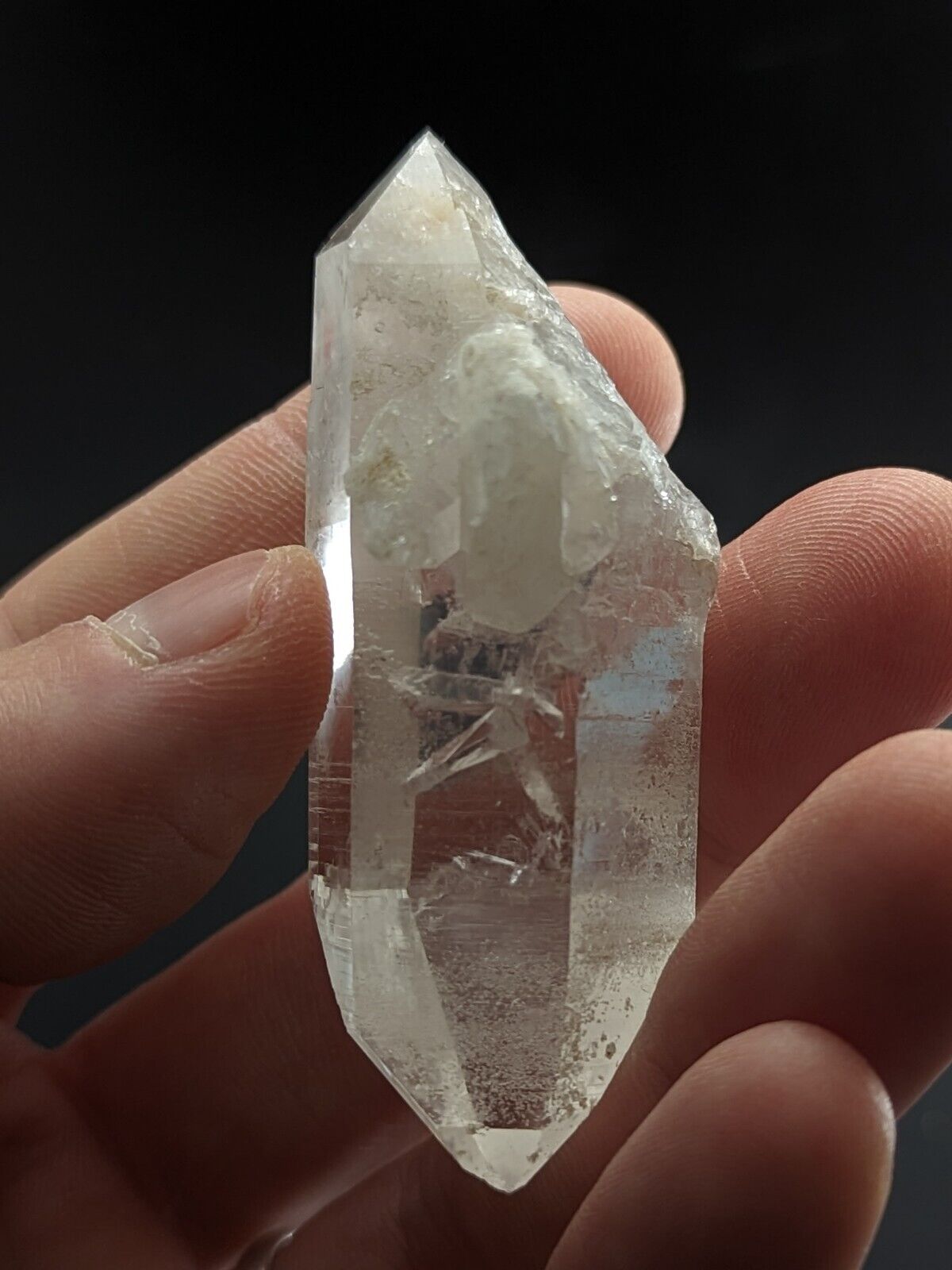 DT Quartz Crystal Point w/ quartz included!- Montgomery County Arkansas ooak - Collectibles:Rocks Fossils &