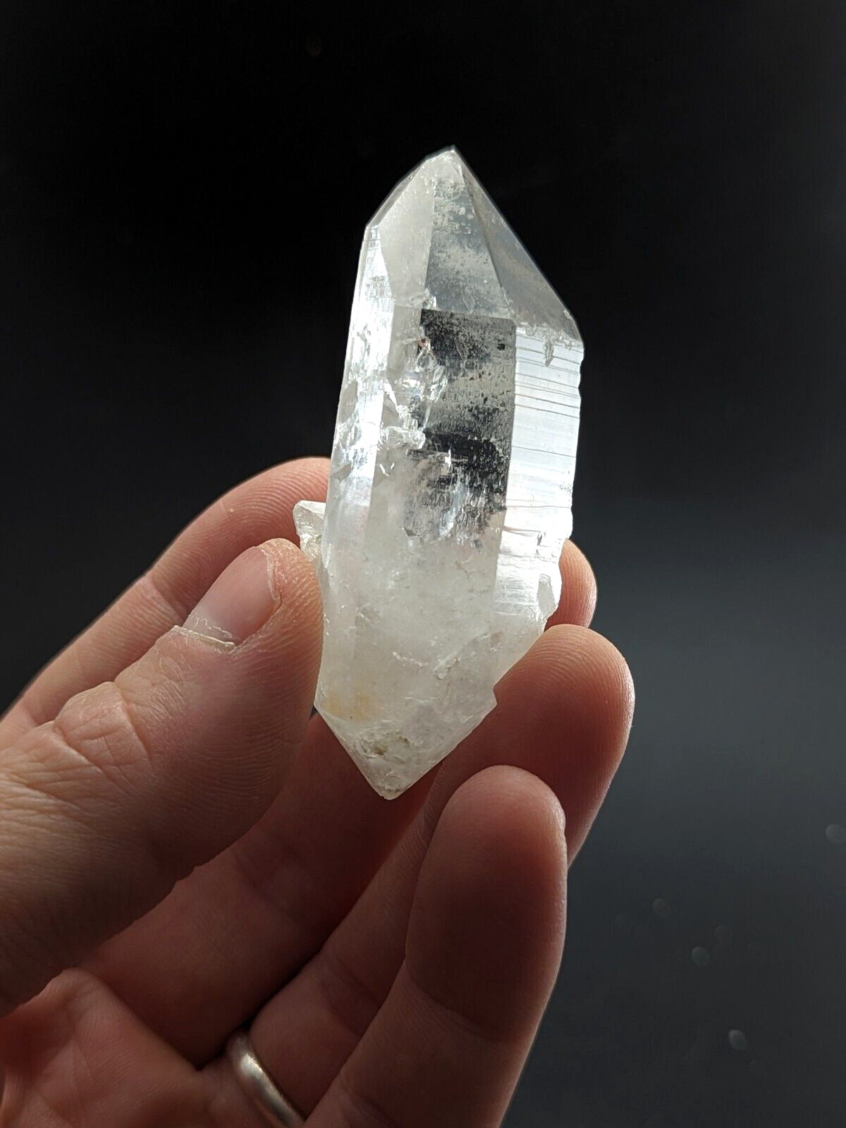 DT Quartz Crystal Point w/ quartz included!- Montgomery County Arkansas ooak - Collectibles:Rocks Fossils &