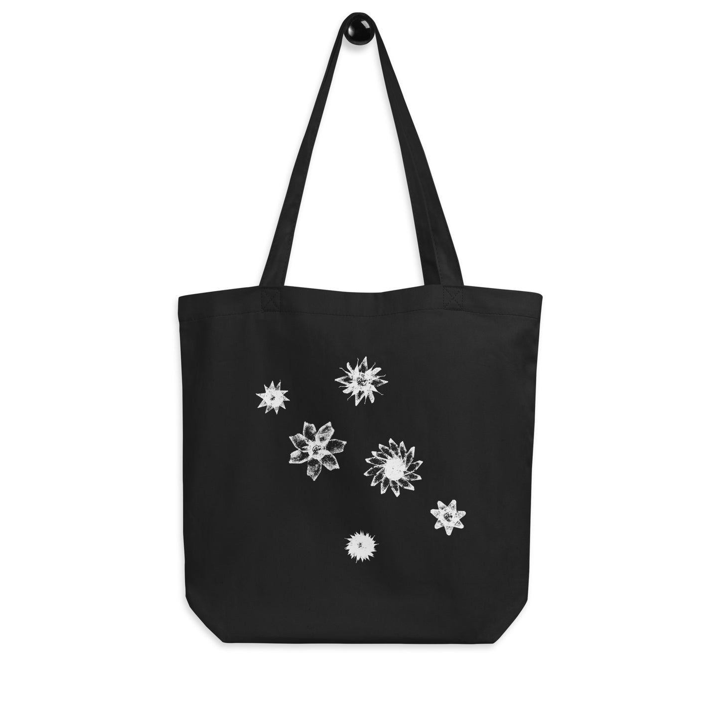 Starflowers - Eco Tote Bag (white ink) - Arkansas Minerals