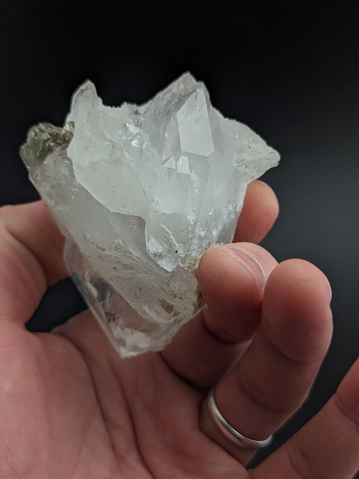 Fantastic Green Chlorite Quartz Crystal North of Willis Mine Paron Arkansas - Collectibles:Rocks Fossils &