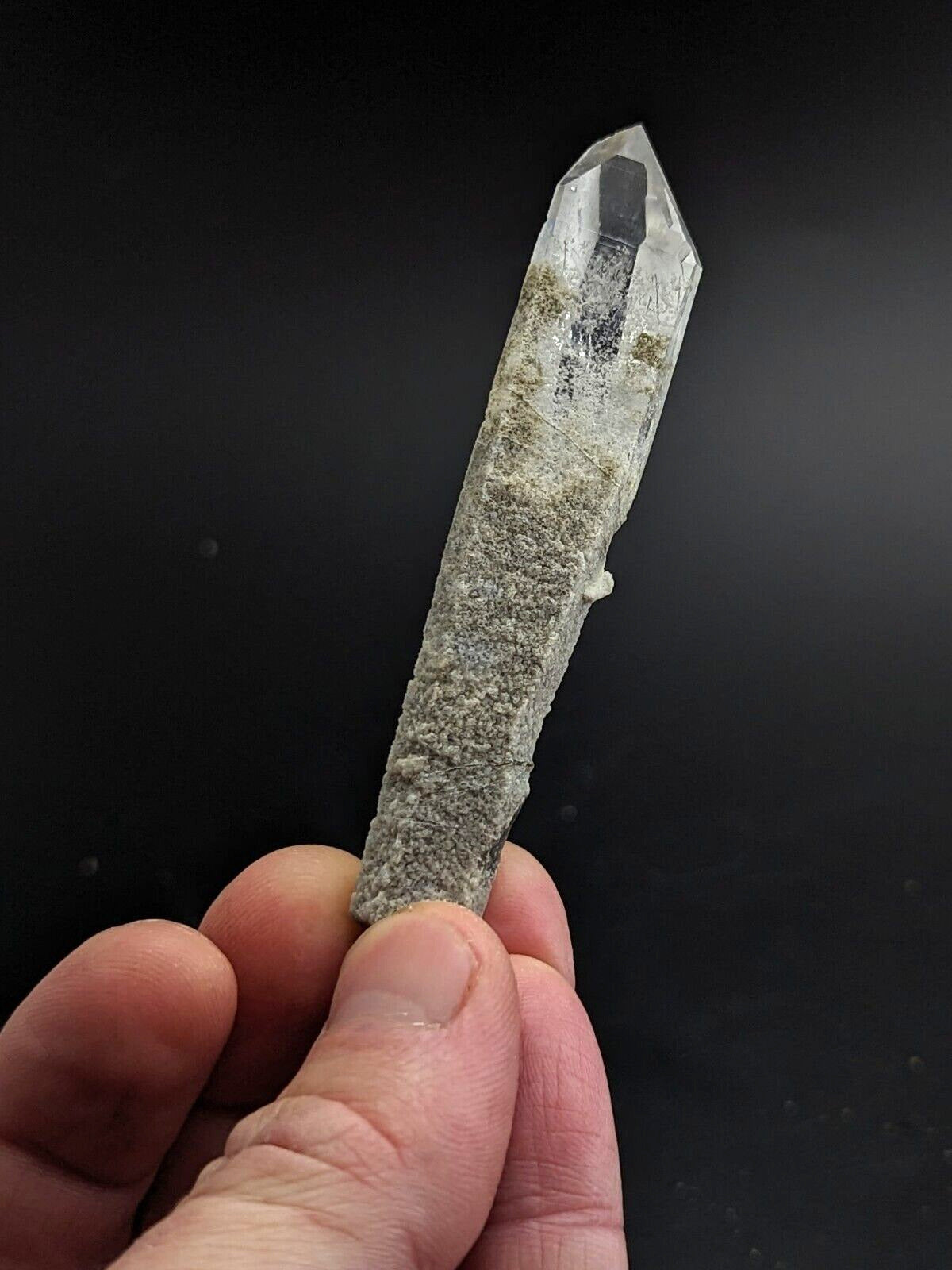 Fantastic Green Chlorite Quartz Crystal North of Willis Mine Paron Arkansas - Collectibles:Rocks Fossils &