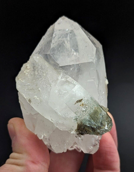 Fantastic Green Chlorite Quartz Crystal North of Willis Mine Paron Arkansas - Collectibles:Rocks Fossils &