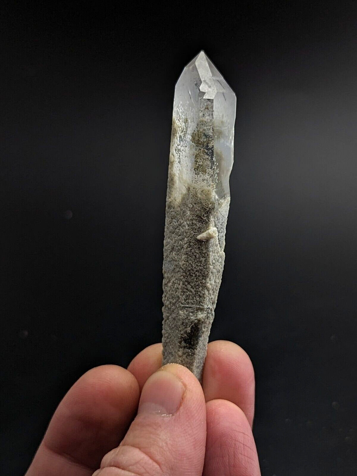 Fantastic Green Chlorite Quartz Crystal North of Willis Mine Paron Arkansas - Collectibles:Rocks Fossils &