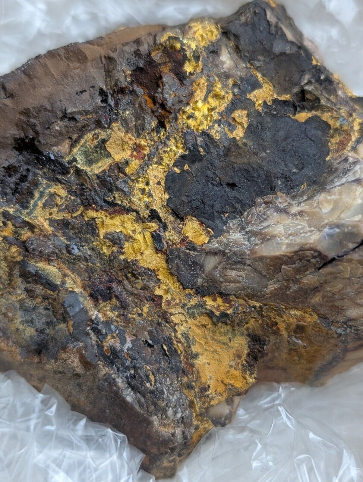 Flat of 16 Cacoxenite Kidwellite Iron Phosphate Specimens - Arkansas USA - Collectibles:Rocks Fossils &