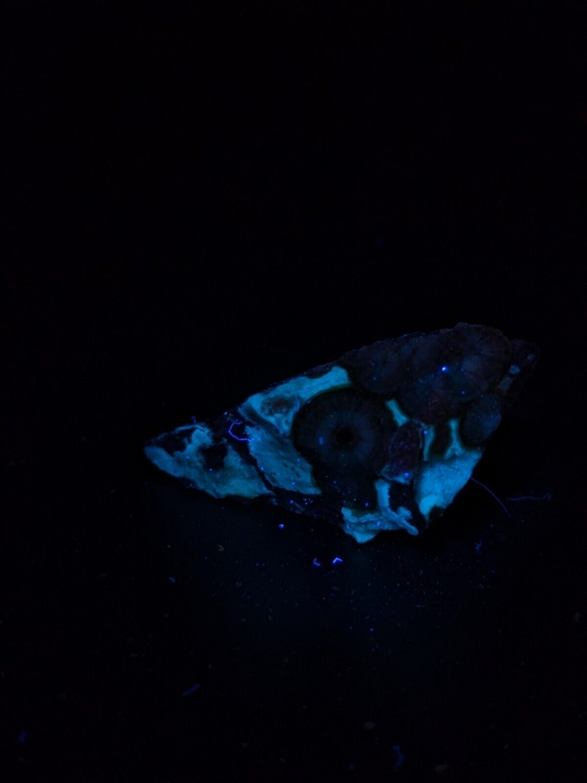 Fluorescent Wavellite - Fantastic Old Stock - Mauldin Mountain Arkansas ooak - Collectibles:Rocks Fossils &