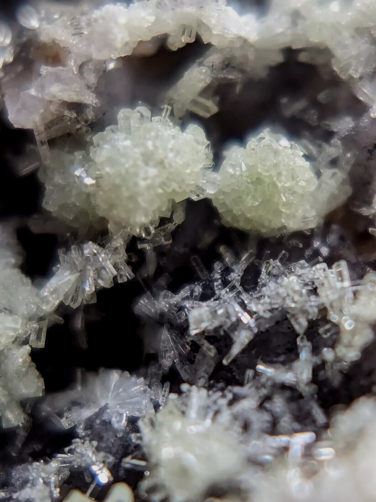 FluorWavellite - Rare! Intermixed With SiO2- Mauldin Mountain Arkansas ooak - Collectibles:Rocks Fossils &