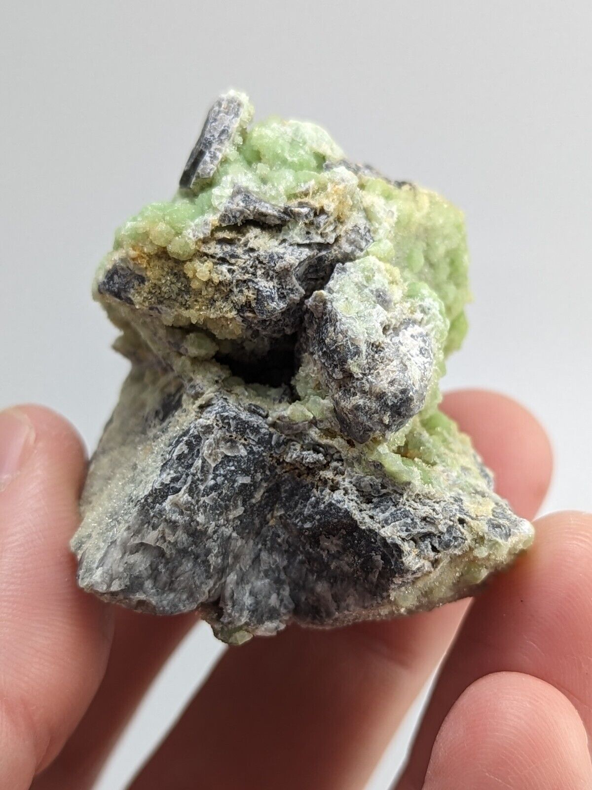 FluorWavellite - Rare! Intermixed With SiO2- Mauldin Mountain Arkansas ooak - Collectibles:Rocks Fossils &
