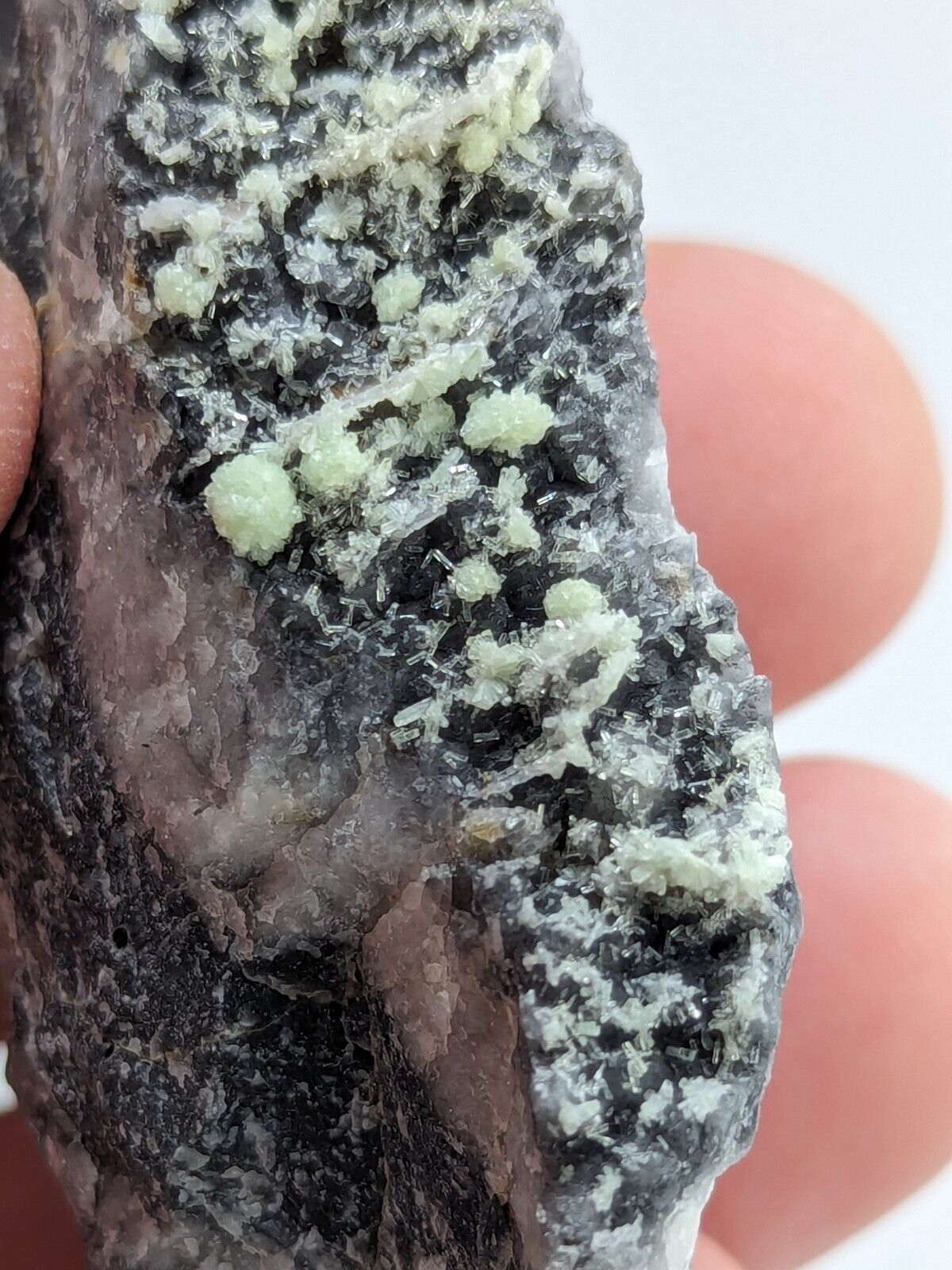 FluorWavellite - Rare! Intermixed With SiO2- Mauldin Mountain Arkansas ooak - Collectibles:Rocks Fossils &