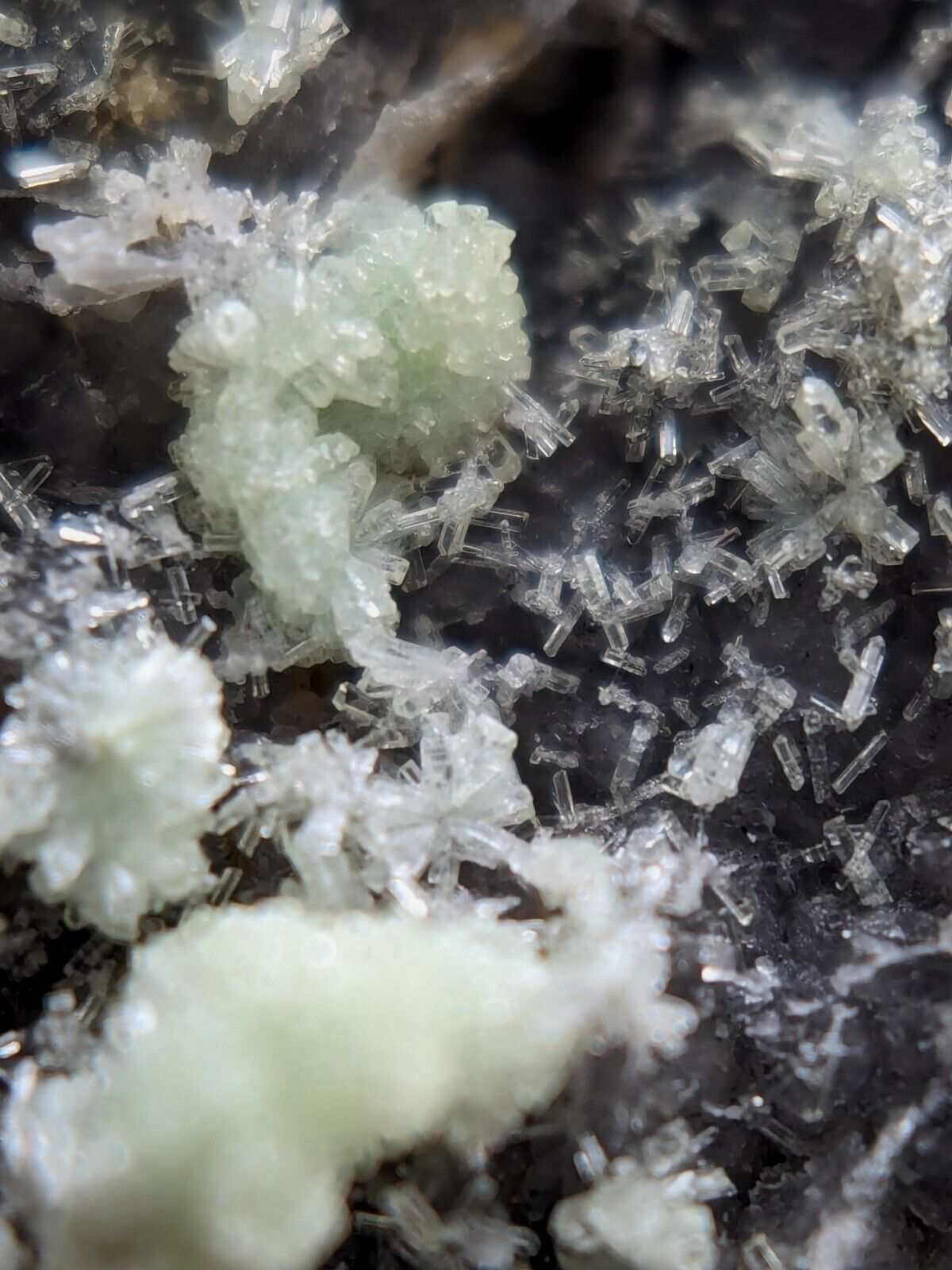 FluorWavellite - Rare! Intermixed With SiO2- Mauldin Mountain Arkansas ooak - Collectibles:Rocks Fossils &