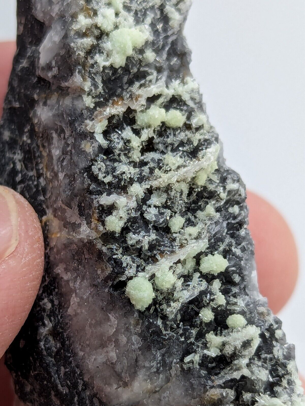 FluorWavellite - Rare! Intermixed With SiO2- Mauldin Mountain Arkansas ooak - Collectibles:Rocks Fossils &