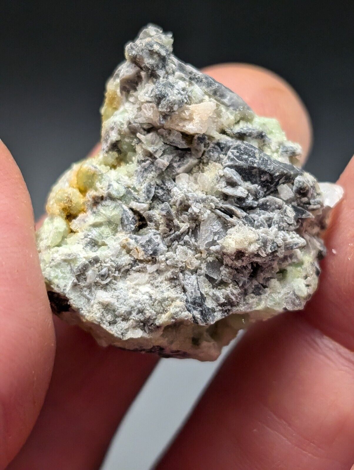 FluorWavellite - Rare! Intermixed With SiO2- Mauldin Mountain Arkansas ooak - Collectibles:Rocks Fossils &
