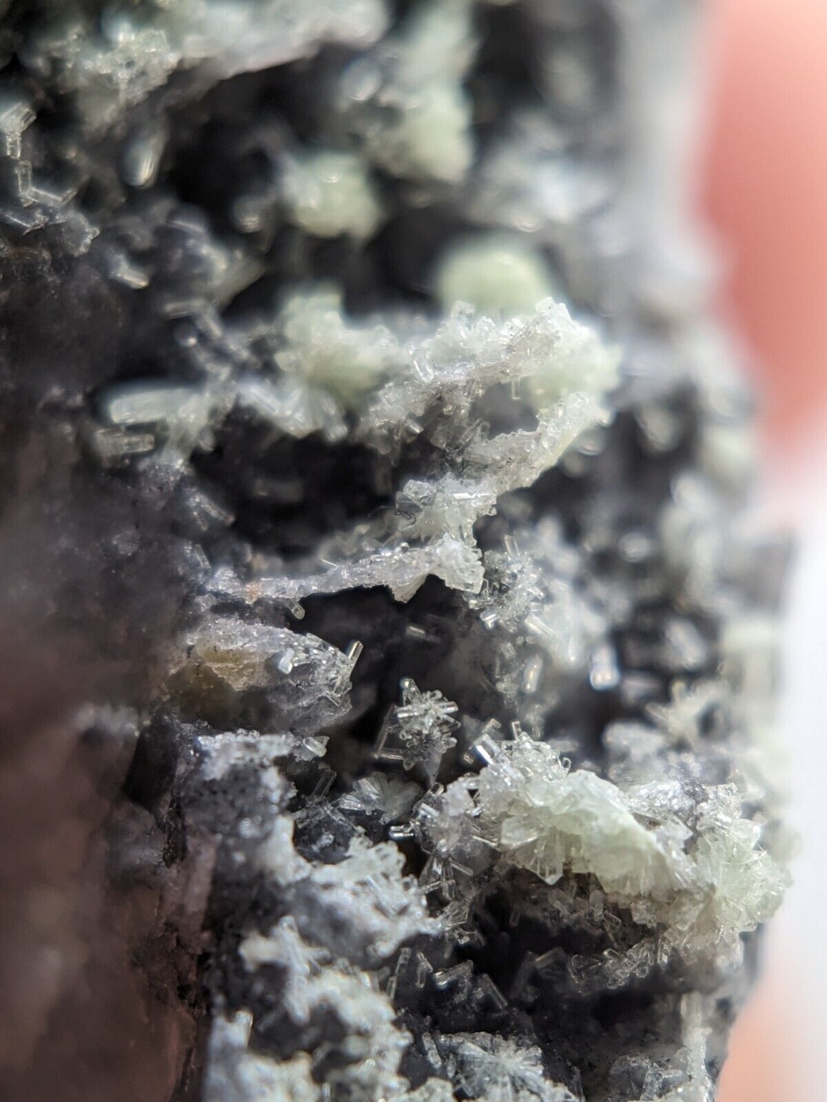 FluorWavellite - Rare! Intermixed With SiO2- Mauldin Mountain Arkansas ooak - Collectibles:Rocks Fossils &