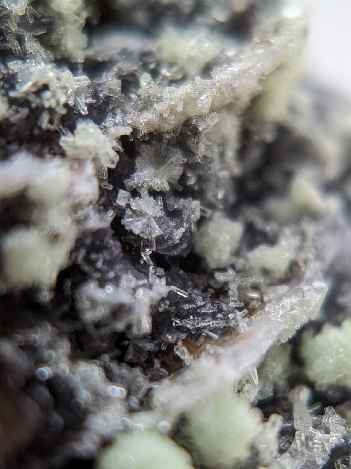 FluorWavellite - Rare! Intermixed With SiO2- Mauldin Mountain Arkansas ooak - Collectibles:Rocks Fossils &