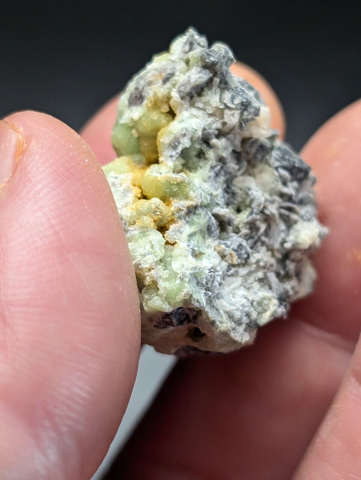 FluorWavellite - Rare! Intermixed With SiO2- Mauldin Mountain Arkansas ooak - Collectibles:Rocks Fossils &