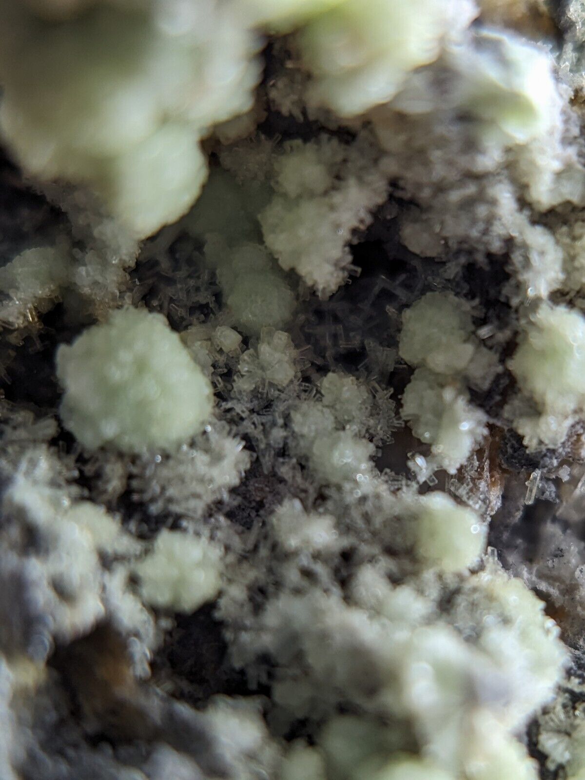 FluorWavellite - Rare! Intermixed With SiO2- Mauldin Mountain Arkansas ooak - Collectibles:Rocks Fossils &