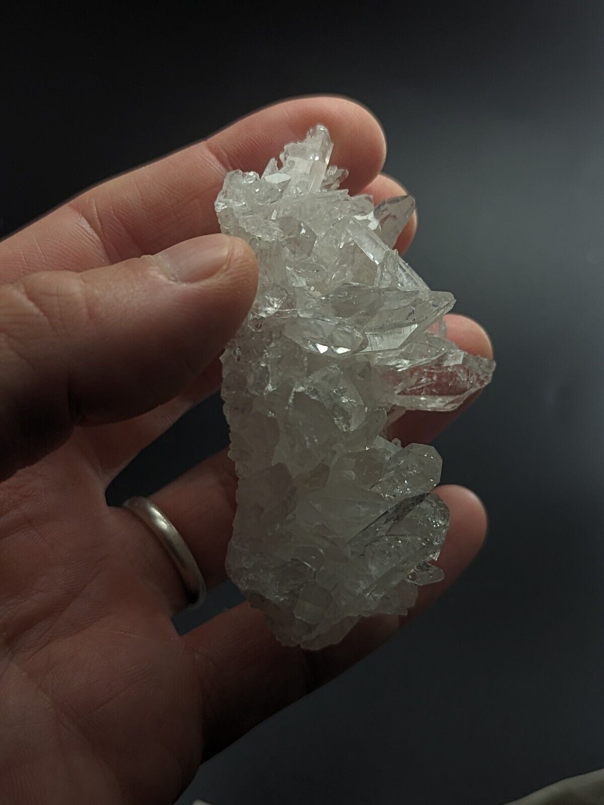 Glassback Quartz Crystal Cluster Old Stock Garland County Arkansas ooak - Collectibles:Rocks Fossils &
