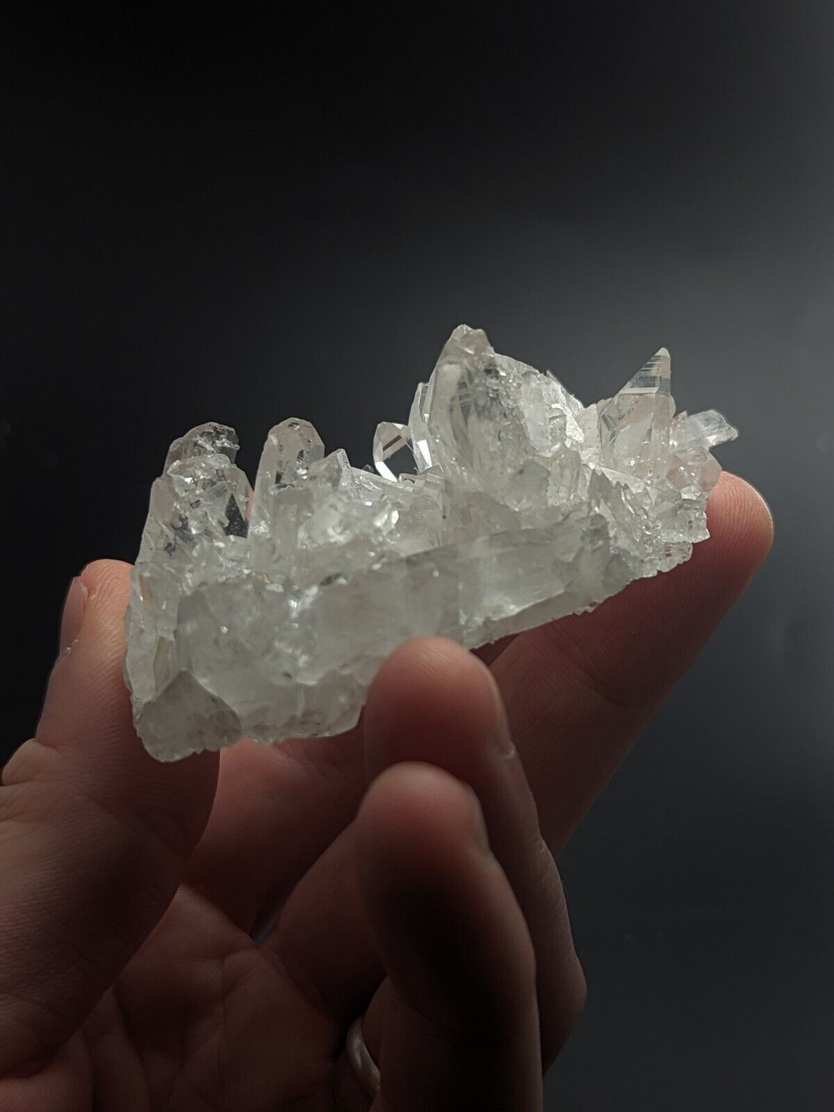 Glassback Quartz Crystal Cluster Old Stock Garland County Arkansas ooak - Collectibles:Rocks Fossils &