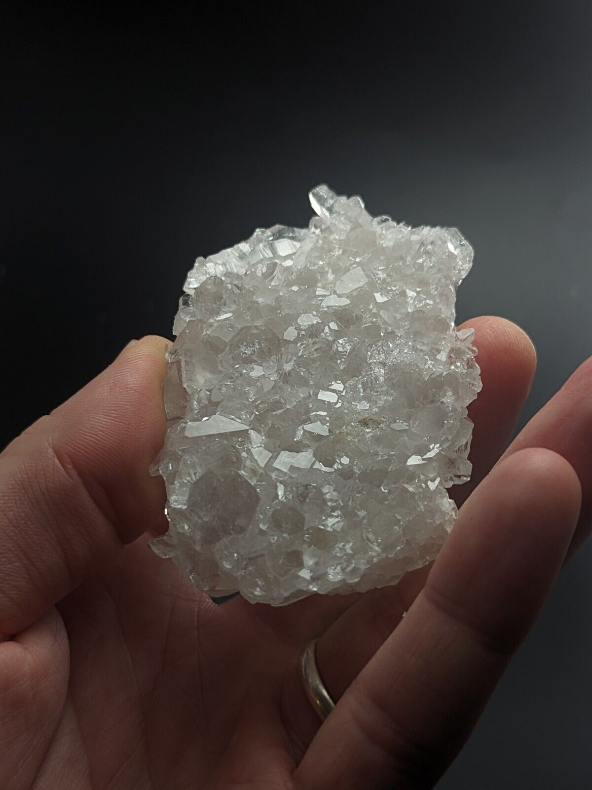 Glassback Quartz Crystal Cluster Old Stock Garland County Arkansas ooak - Collectibles:Rocks Fossils &