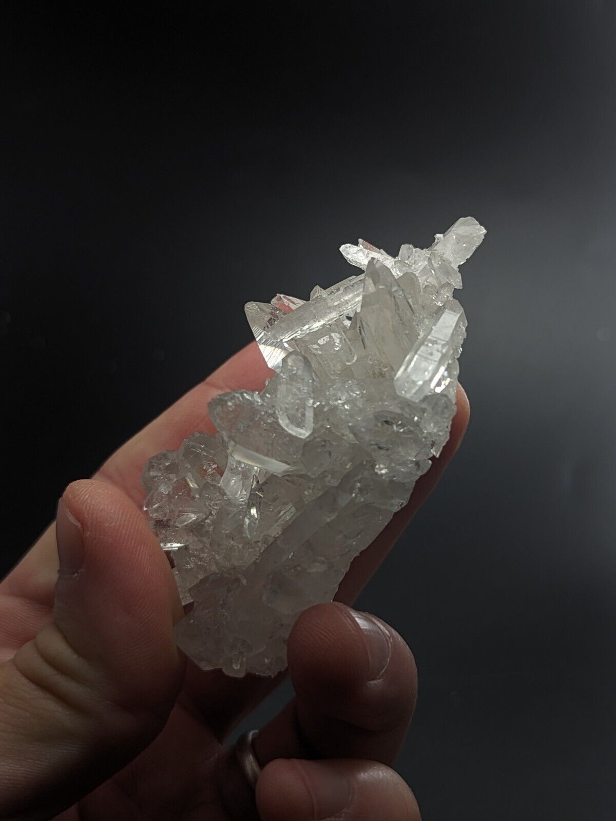 Glassback Quartz Crystal Cluster Old Stock Garland County Arkansas ooak - Collectibles:Rocks Fossils &