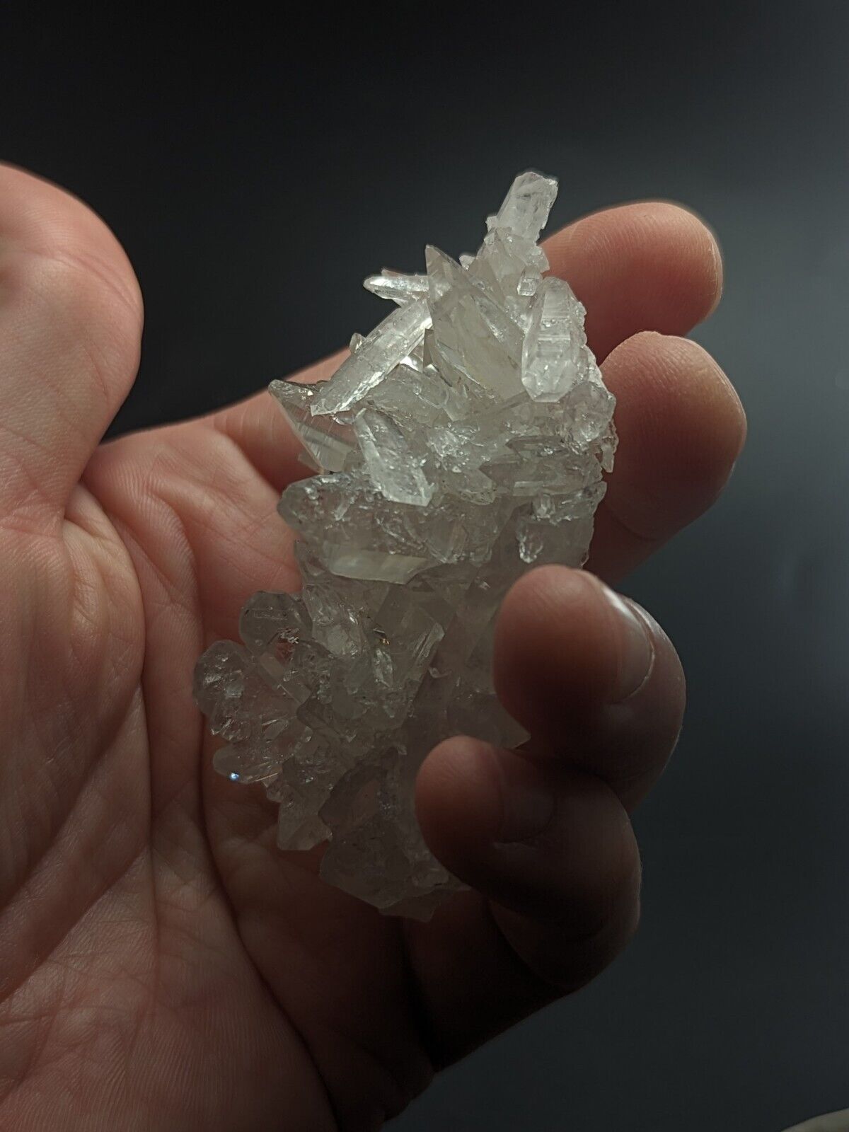 Glassback Quartz Crystal Cluster Old Stock Garland County Arkansas ooak - Collectibles:Rocks Fossils &