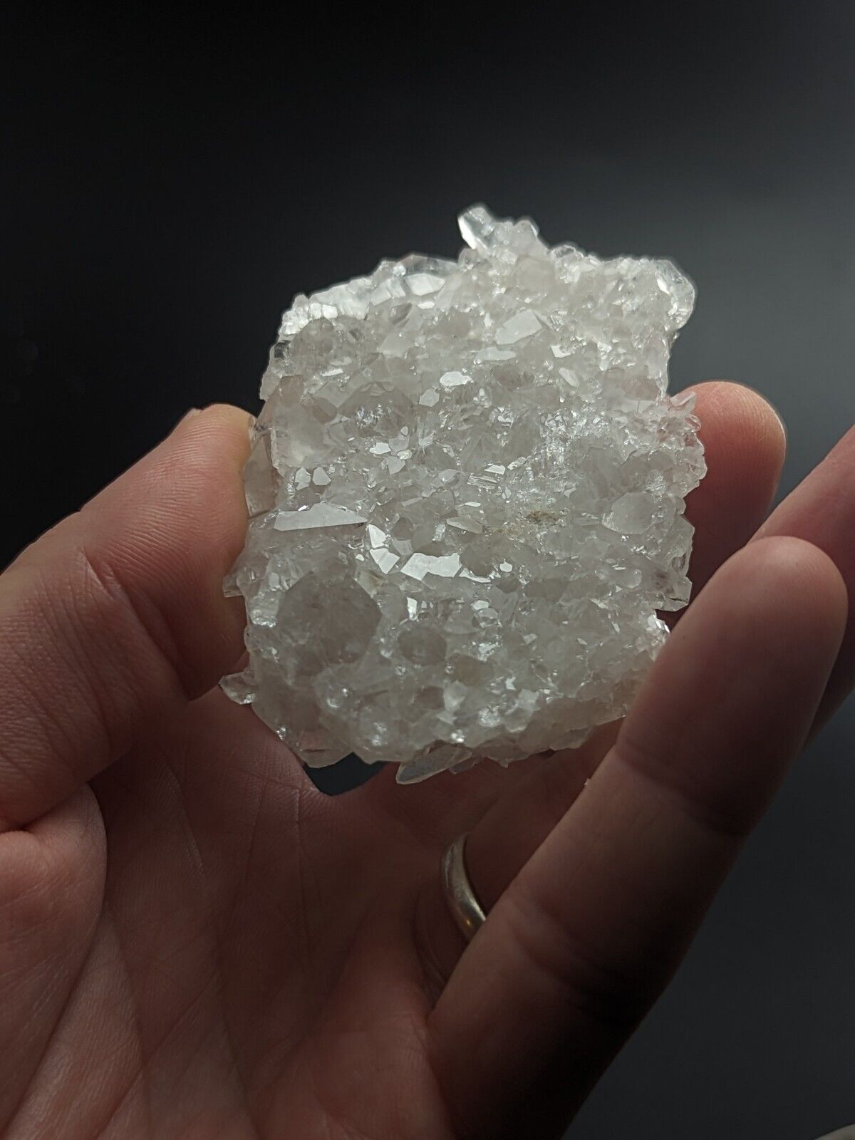 Glassback Quartz Crystal Cluster Old Stock Garland County Arkansas ooak - Collectibles:Rocks Fossils &